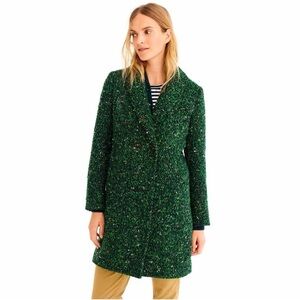 J. Crew Green Tweed Daphne Topcoat